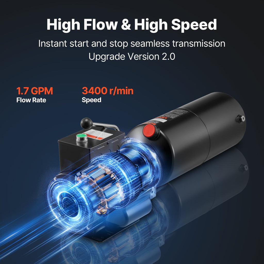Hidraulinė stotelė VEVOR TDAC220V-2.2KW-D-10L, 2.2 kW
