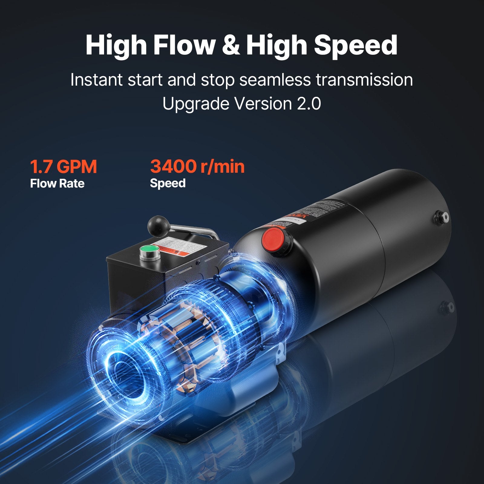 Hidraulinė stotelė VEVOR TDAC220V-2.2KW-D-10L, 2.2 kW