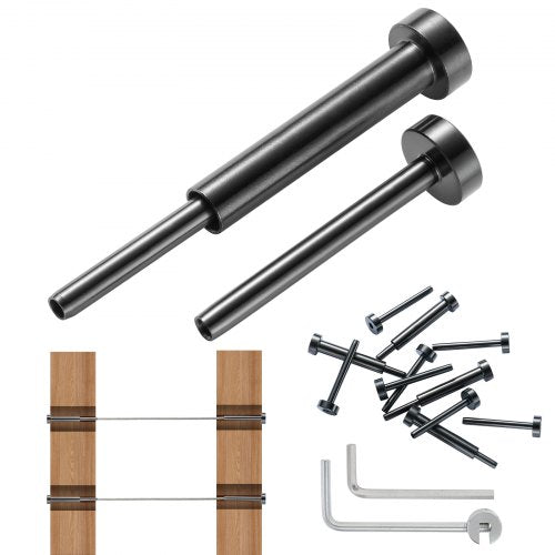 Nematomų trosų turėklų rinkinys VEVOR YXHF-2014+2018-1/8"-40, 40 vnt., 3,2 mm