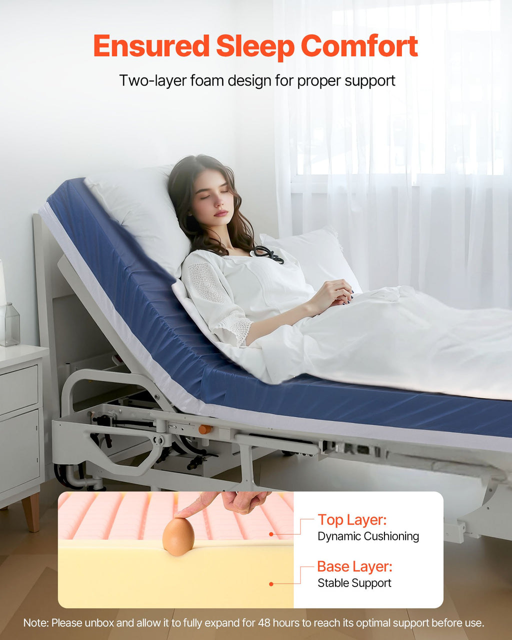 Medicininis čiužinys nuo pragulų VEVOR LSS004, 227 kg apkrova