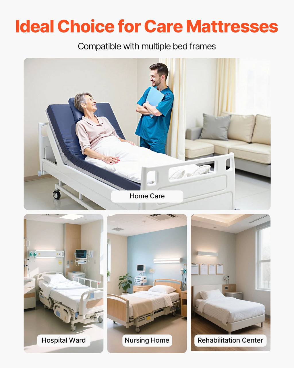 Medicininis čiužinys nuo pragulų VEVOR LSS004, 227 kg apkrova