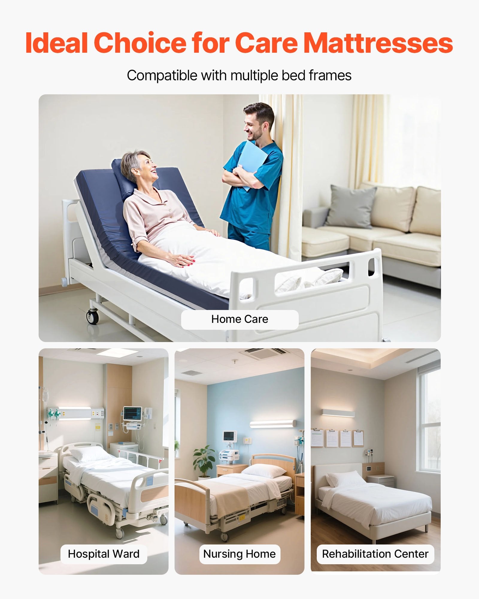 Medicininis čiužinys nuo pragulų VEVOR LSS004, 227 kg apkrova