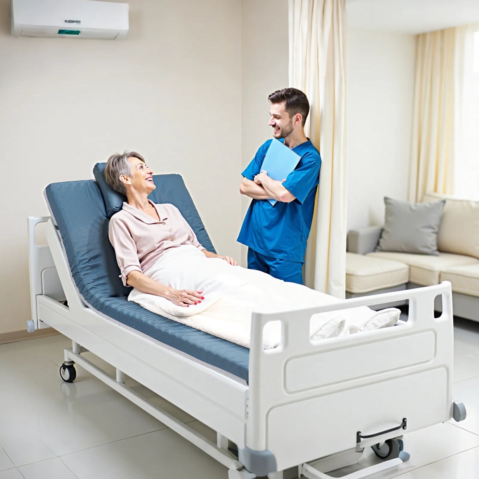 Medicininis čiužinys slaugos lovai VEVOR LSS006, 136 kg apkrova