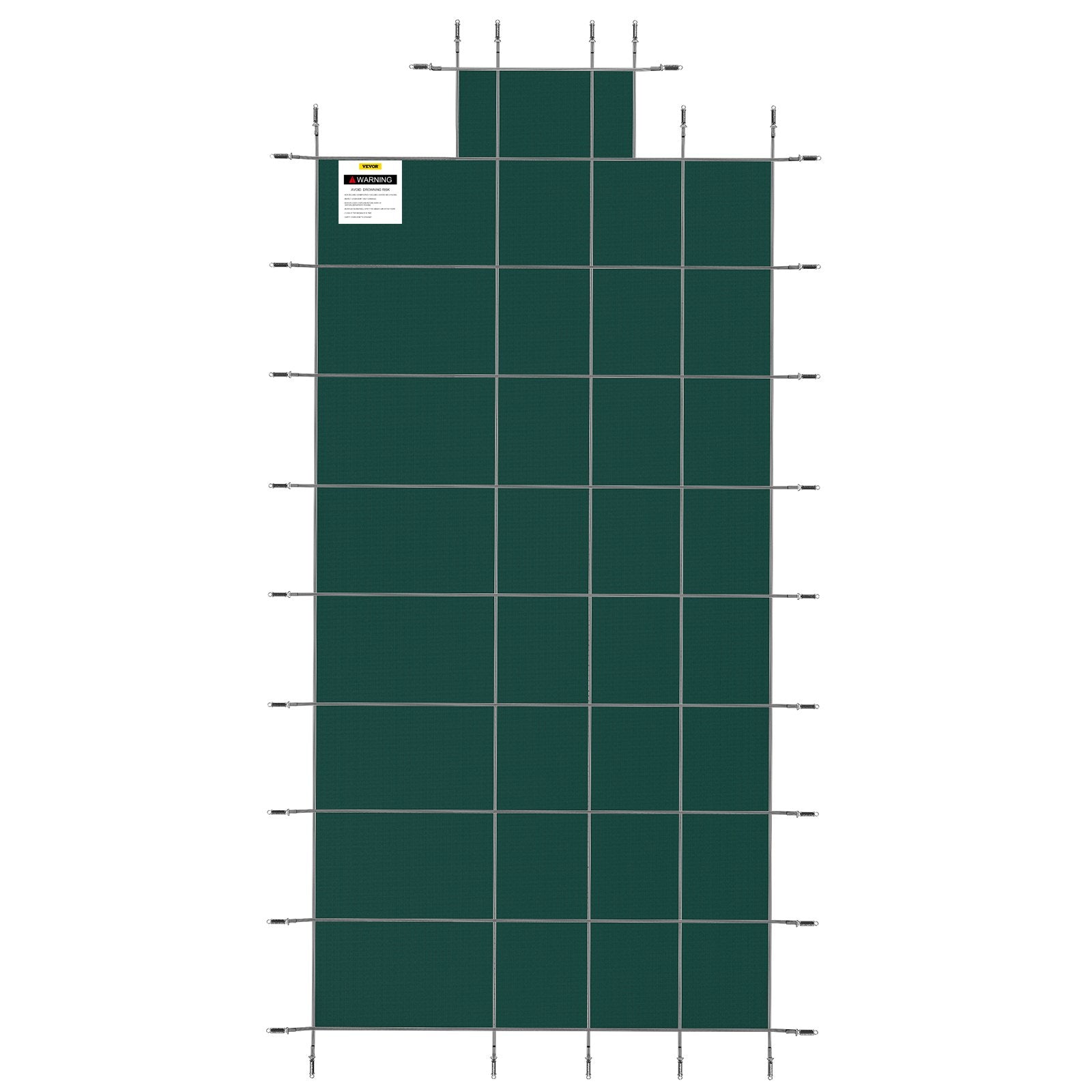 Baseino apsauginis uždangalas VEVOR 18x36ft, su laiptelių dalimi gale