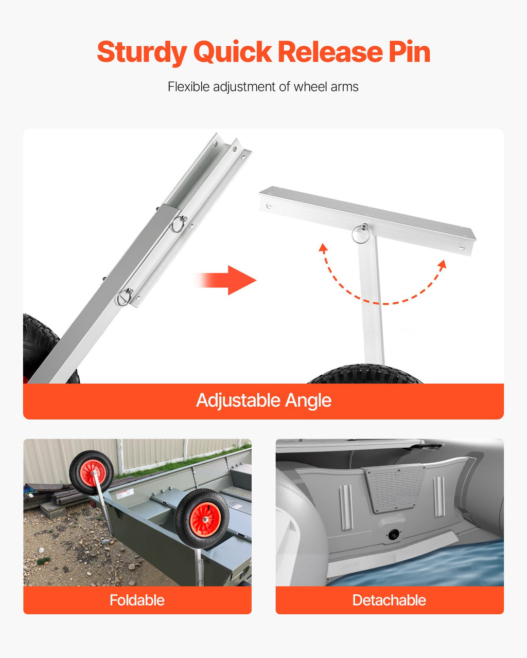 Valties nuleidimo ratai VEVOR CYXSL15300, 136,1 kg keliamoji galia