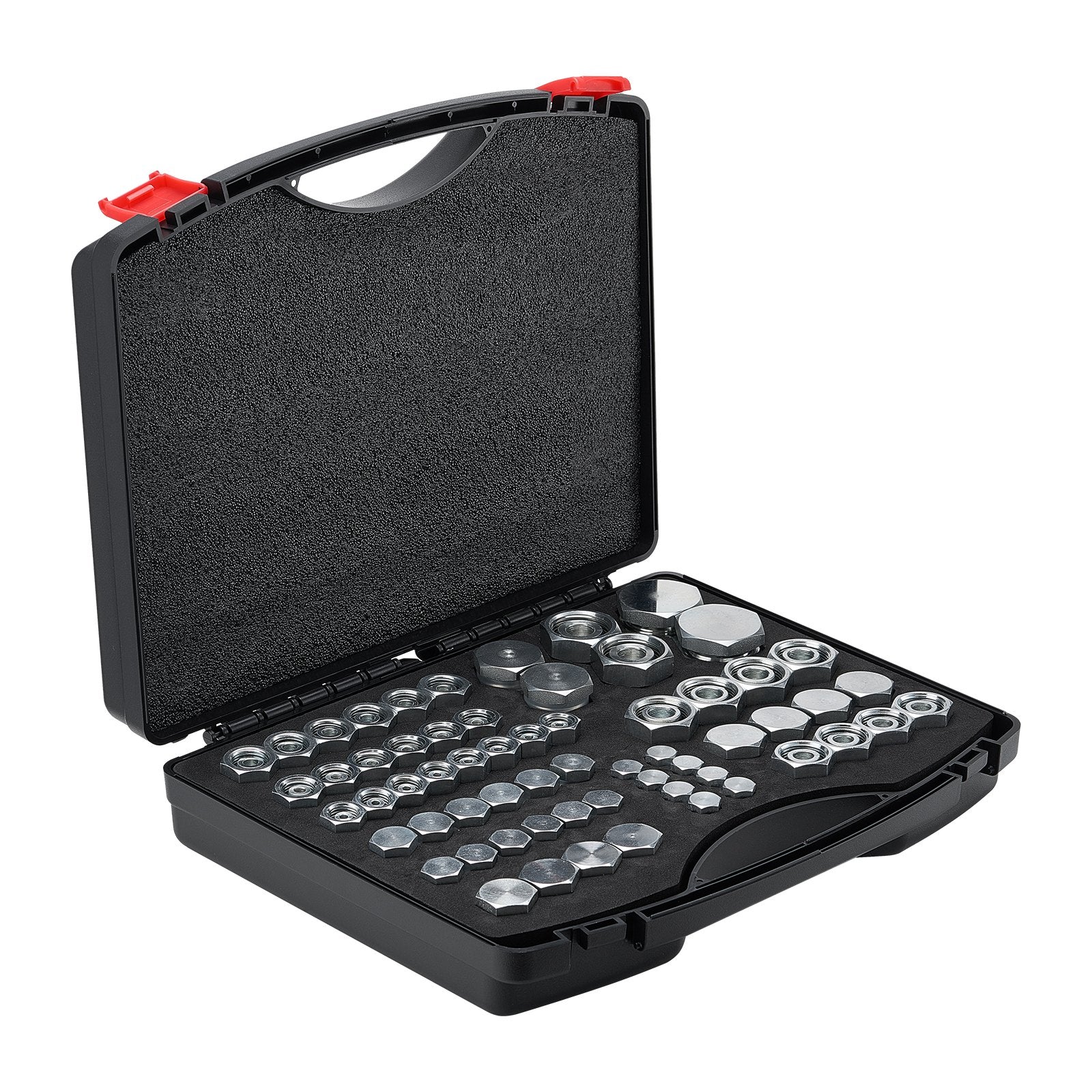 Hidraulinių jungčių rinkinys VEVOR DIN-L 64PCS-SS, 64 vnt.