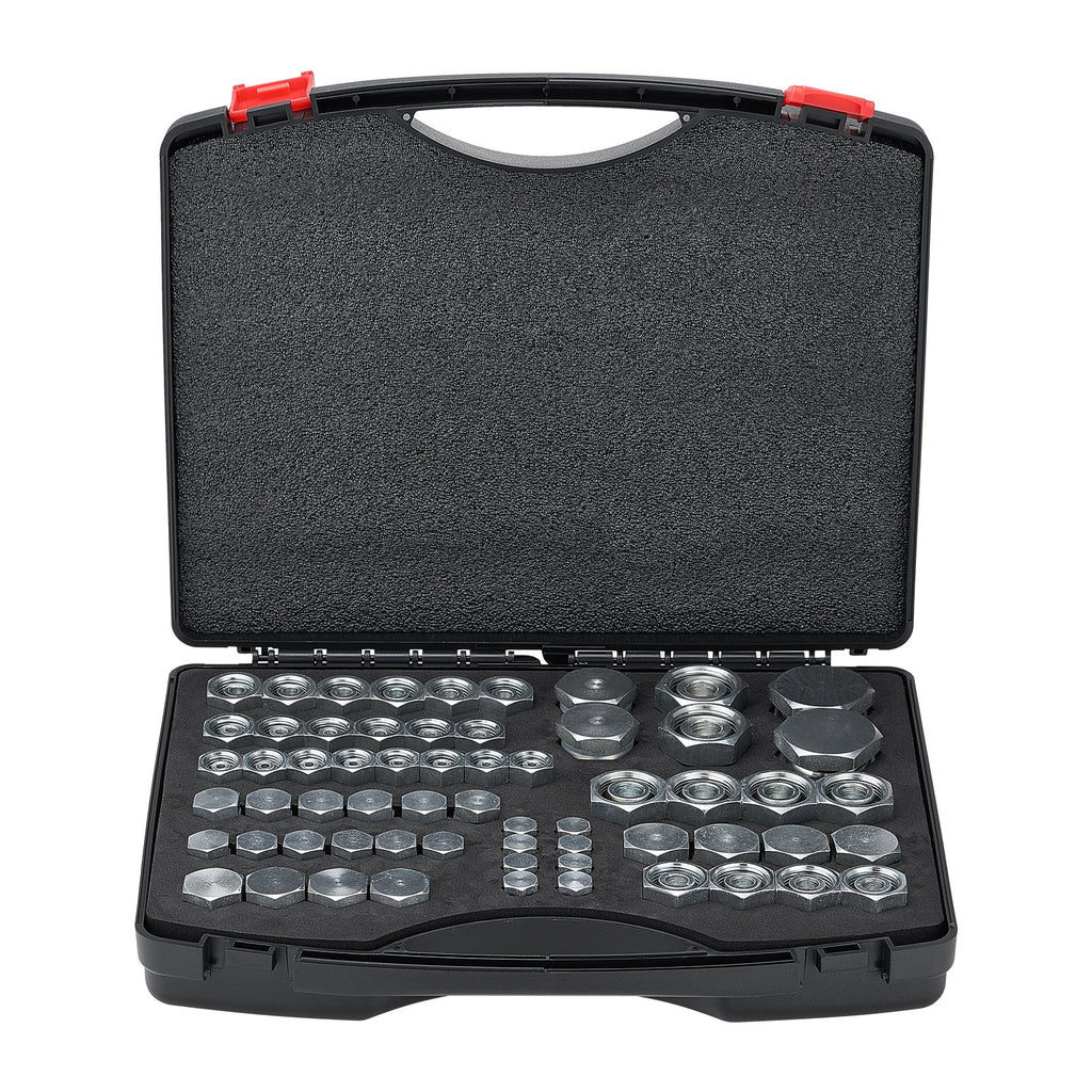 Hidraulinių jungčių rinkinys VEVOR DIN-L 64PCS-SS, 64 vnt.