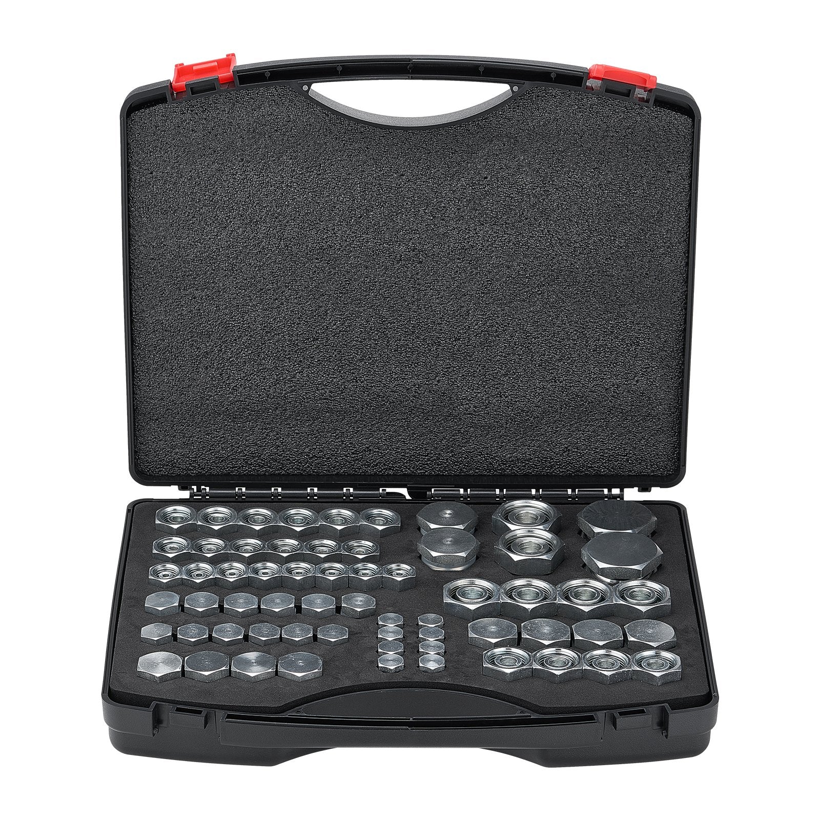 Hidraulinių jungčių rinkinys VEVOR DIN-L 64PCS-SS, 64 vnt.