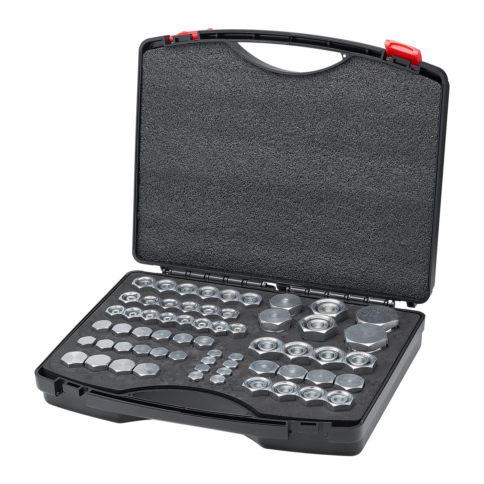 Hidraulinių jungčių rinkinys VEVOR DIN-L 64PCS-SS, 64 vnt.
