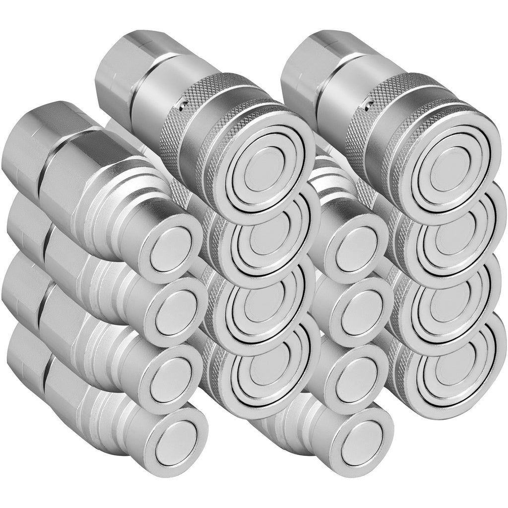 Hidraulinės greitosios jungtys VEVOR 1/2" NPT, 8 poros