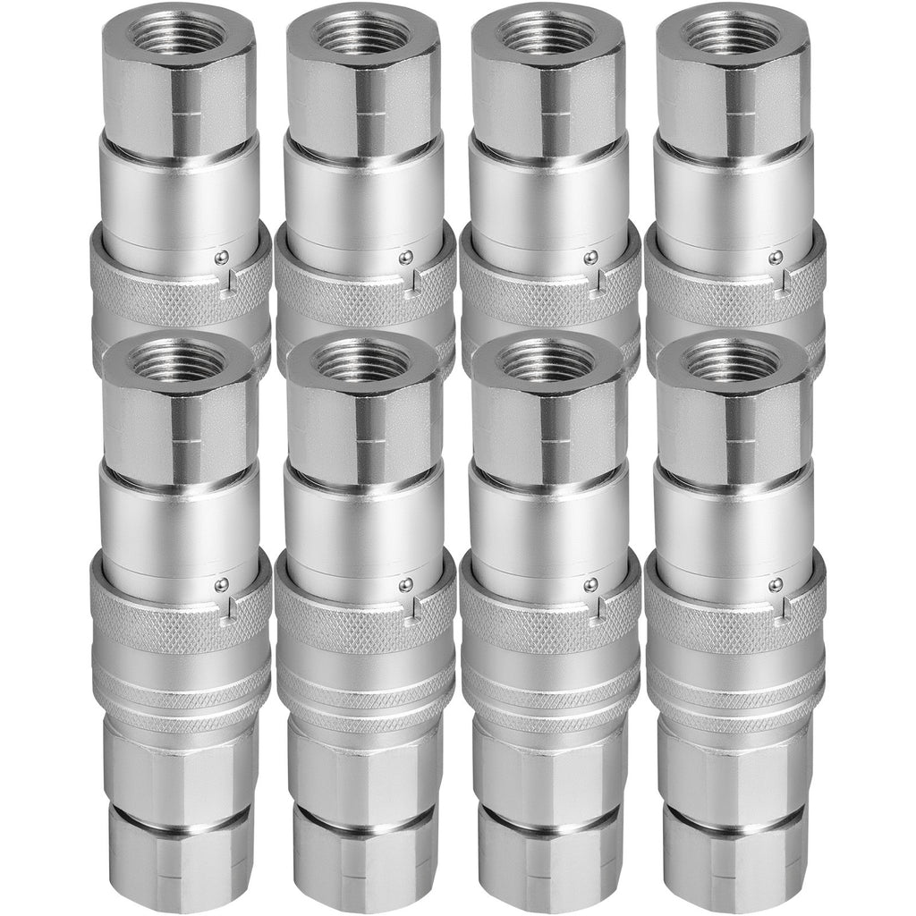 Hidraulinės greitosios jungtys VEVOR 1/2" NPT, 8 poros