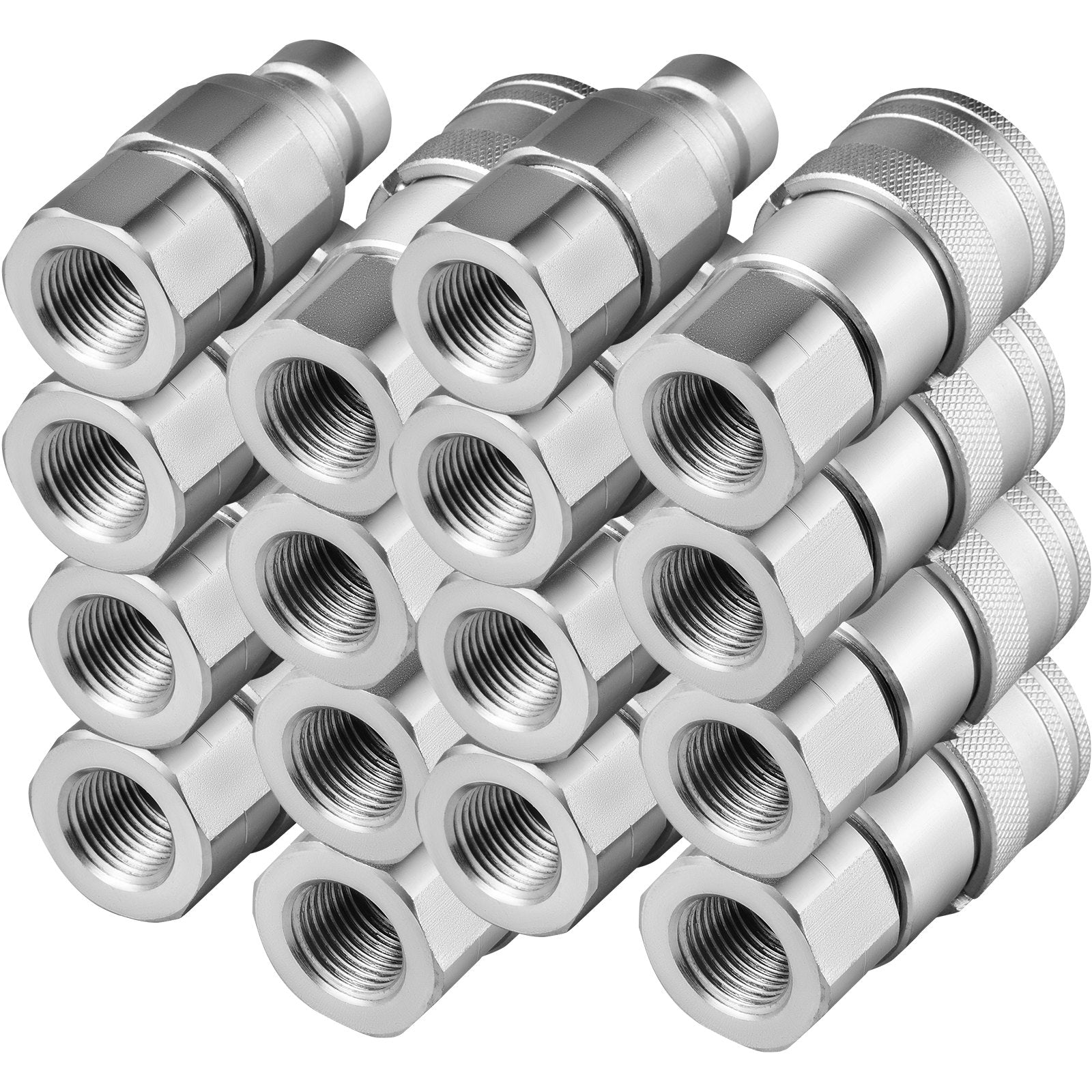 Hidraulinės greitosios jungtys VEVOR 1/2" NPT, 8 poros