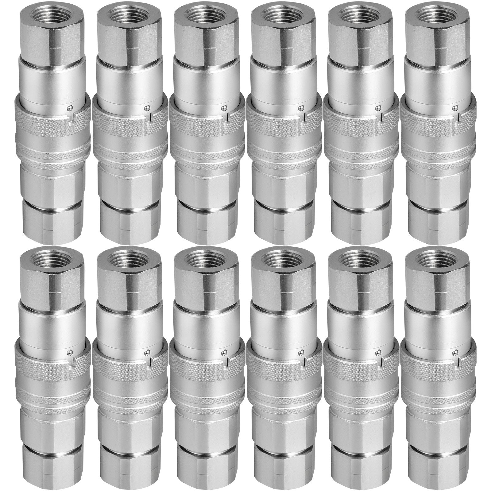 Hidraulinės greitosios jungtys VEVOR ISO 16028, 1/2" NPT (12 porų)