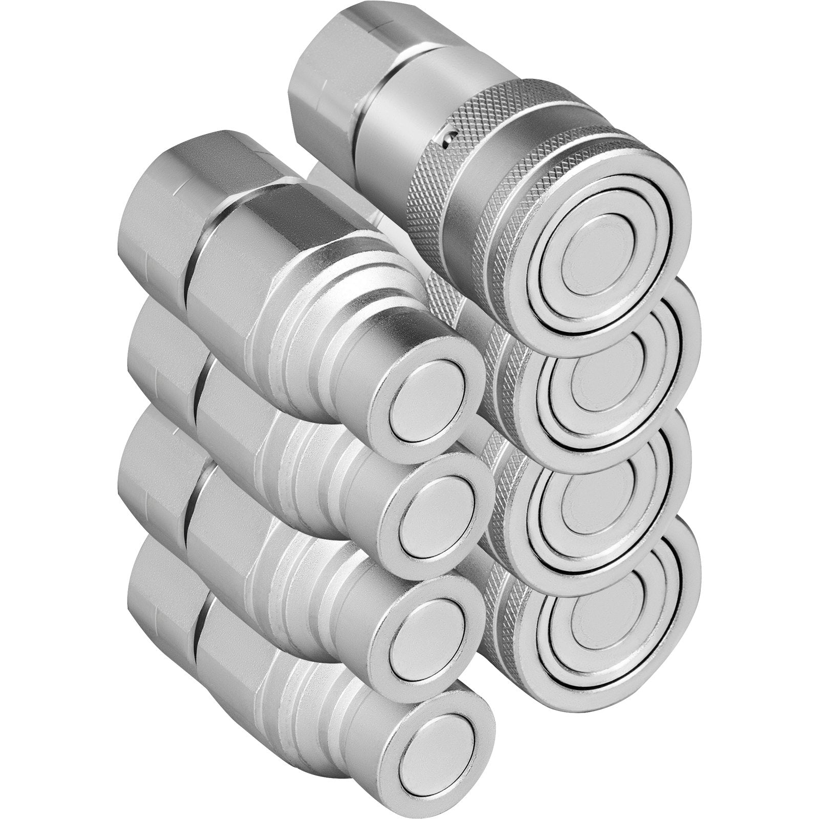 Hidraulinės greitosios jungtys VEVOR ISO 16028, 3/4" NPT, 4 vnt.