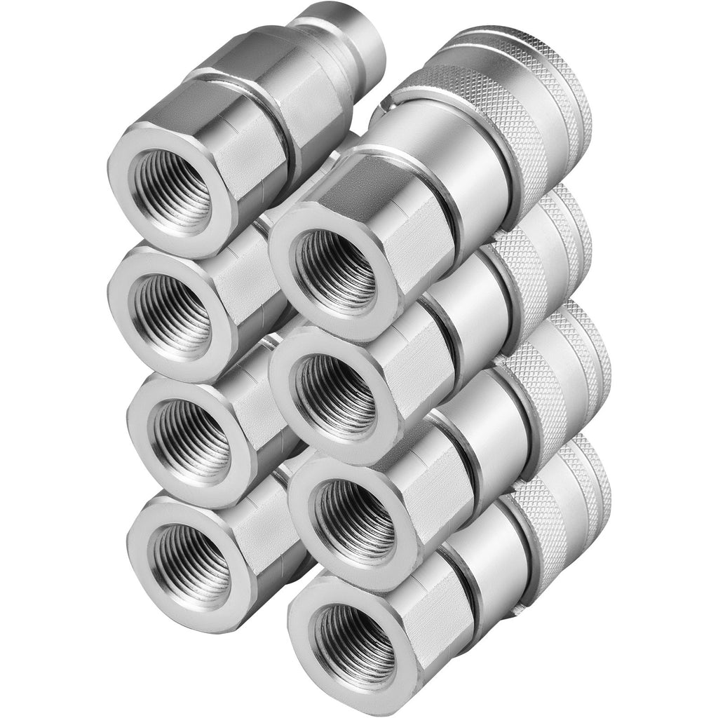 Hidraulinės greitosios jungtys VEVOR ISO 16028, 3/4" NPT, 4 vnt.