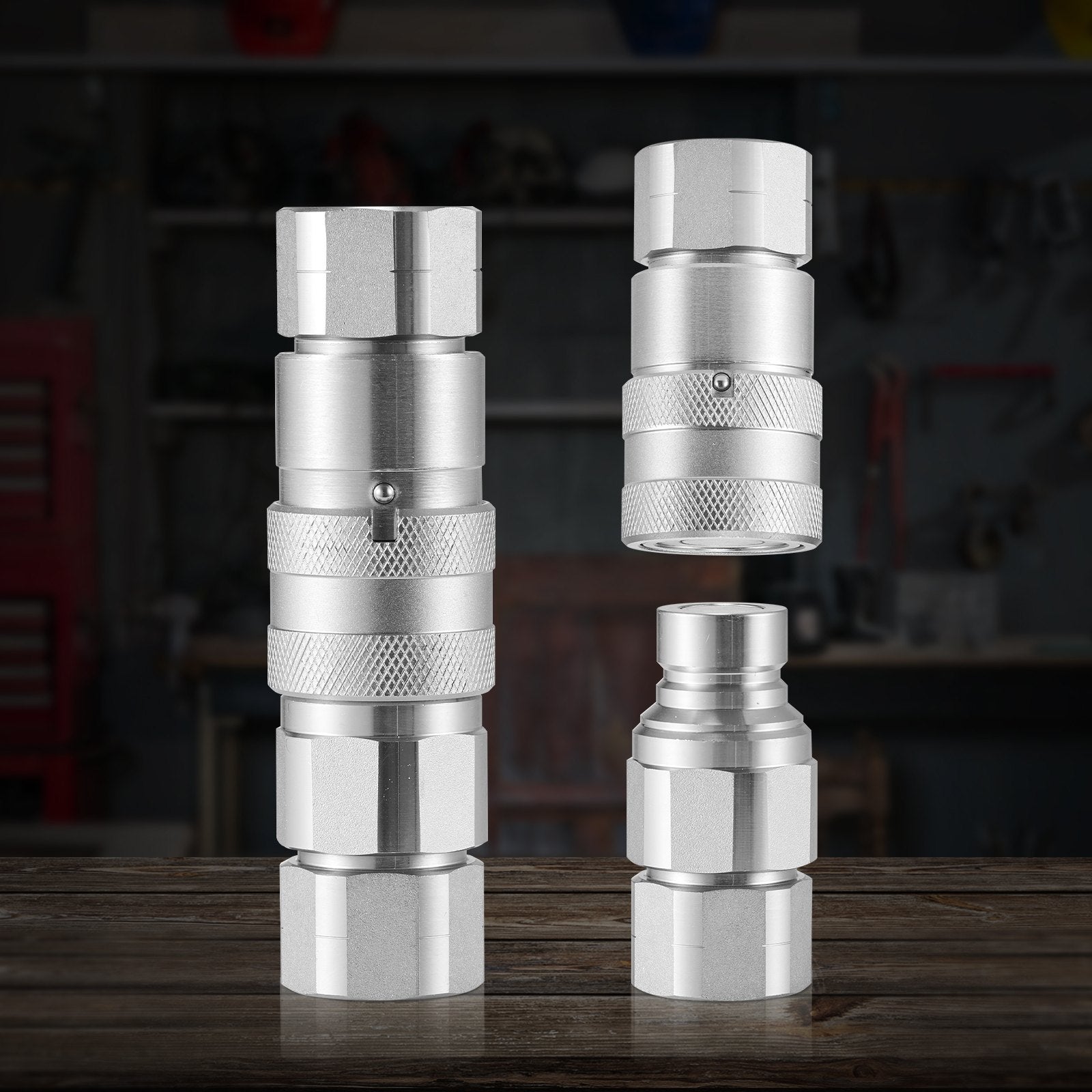 Hidraulinės greitosios jungtys VEVOR LSQ-FF, 1/2" NPT