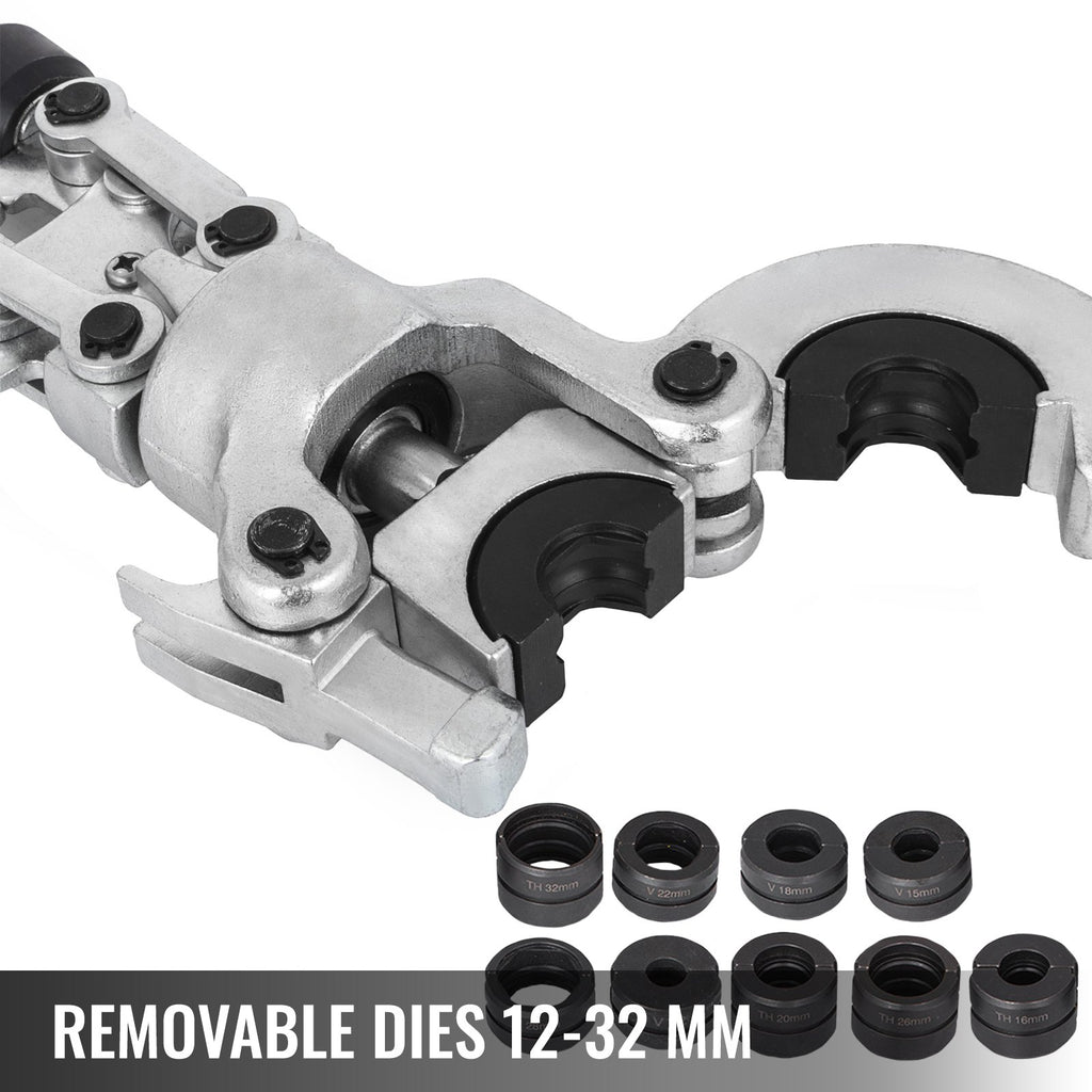 Hidraulinis presavimo įrankis VEVOR V12-28mm TH16-32mm, 6 tonos