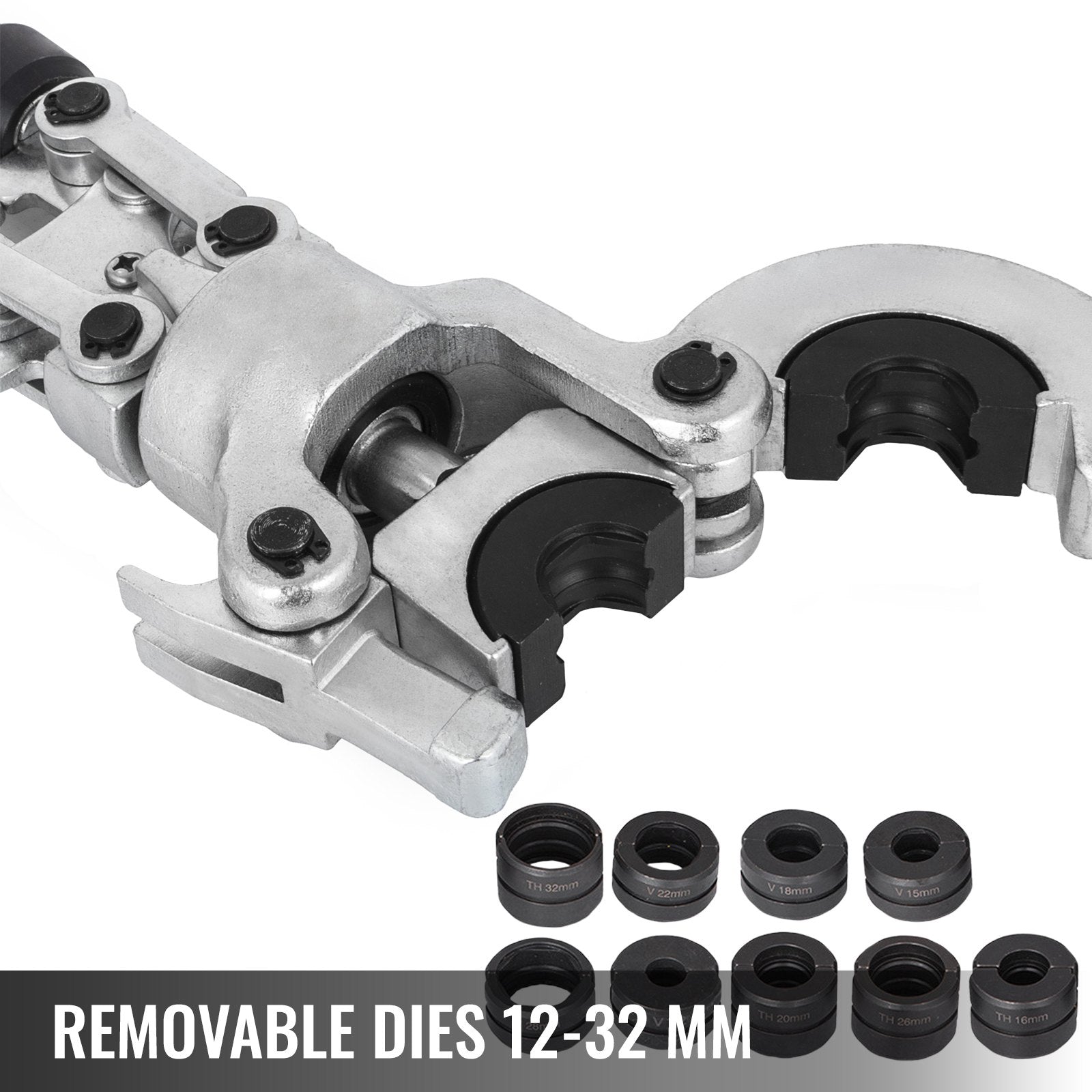 Hidraulinis presavimo įrankis VEVOR V12-28mm TH16-32mm, 6 tonos