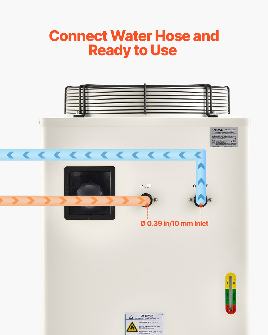 Pramoninis vandens aušintuvas VEVOR CW-6300, 8000 W