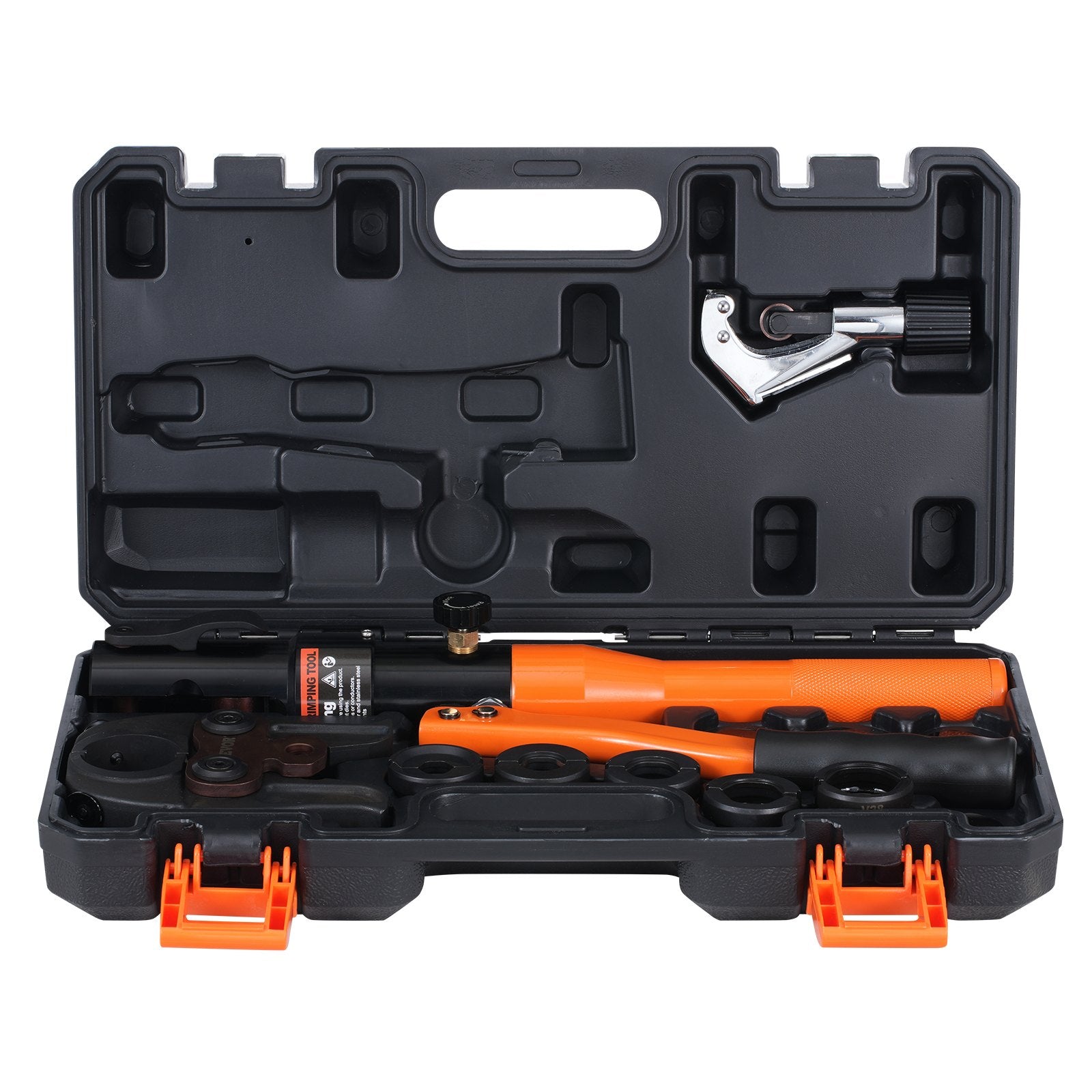 Hidraulinis vamzdžių presavimo įrankis VEVOR SD-1930, su V12-V28 antgaliais
