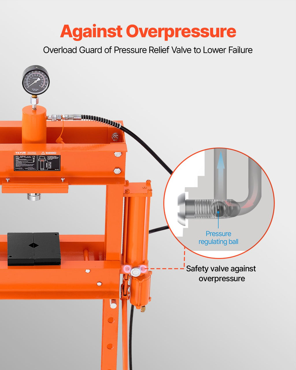 Hidraulinis presas VEVOR ZX0901, 30 T