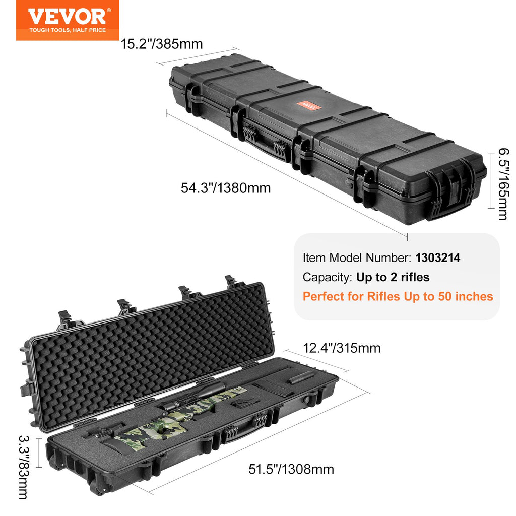 Ginklų dėklas VEVOR 1303214, 138 cm