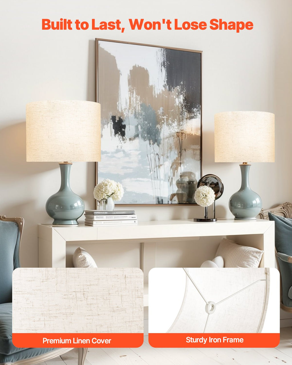 Šviestuvo gaubtų rinkinys VEVOR qianyama 330*250H, 2 vnt.