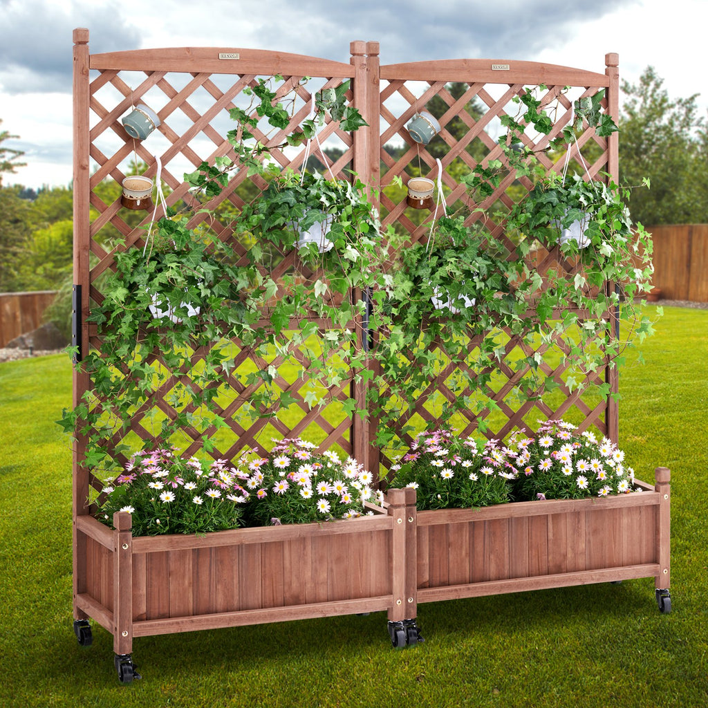 Pakeliama lysvė su sienele vijokliams VEVOR, 2 vnt., 152,4 x 33 x 156 cm