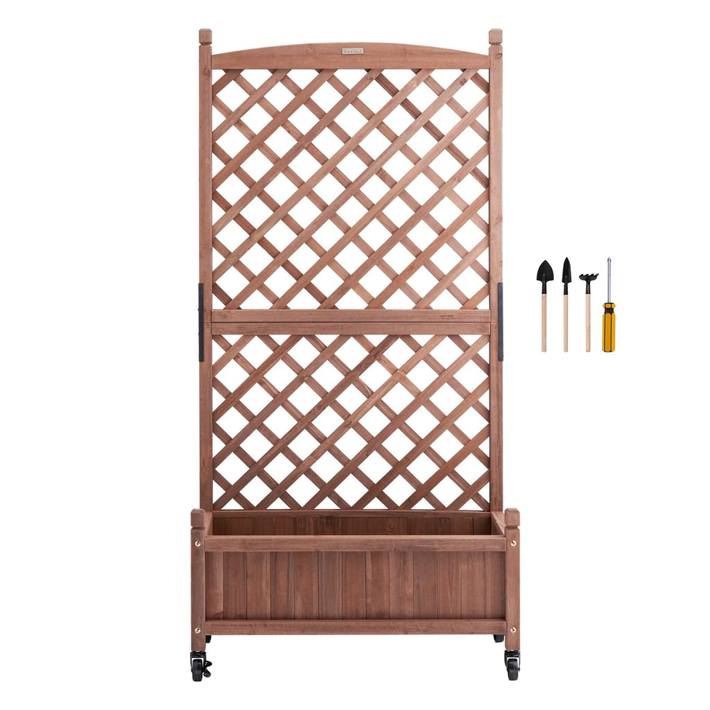 Pakeliama lysvė su sienele vijokliams VEVOR, 2 vnt., 152,4 x 33 x 156 cm