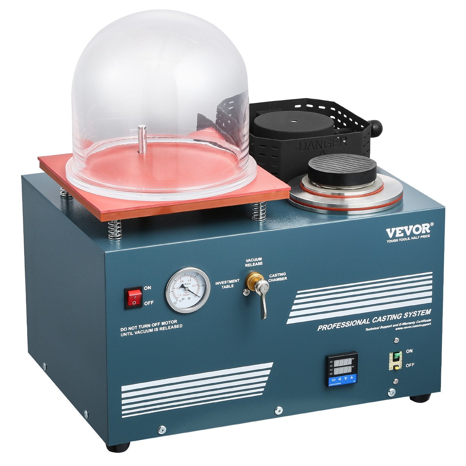 Vakuuminė liejimo mašina su lydymo krosnimi VEVOR DMJ-0002, 1900 W