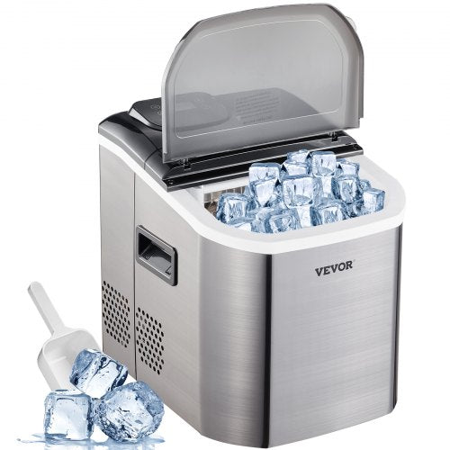 Ledo gaminimo aparatas VEVOR Countertop Ice Maker, 18 kg/parą