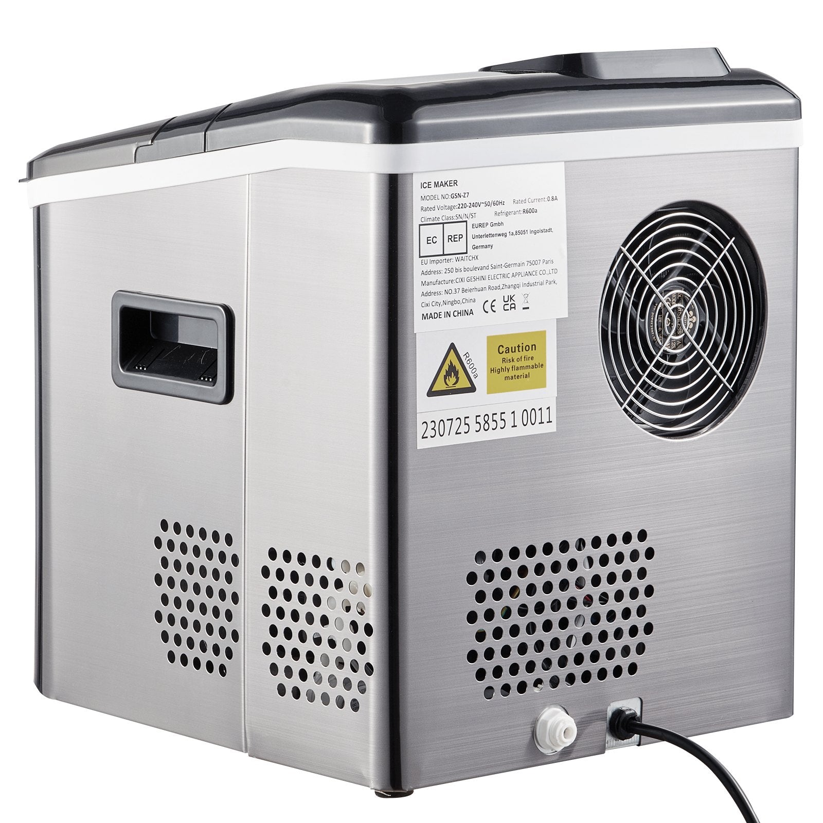 Ledo gaminimo aparatas VEVOR Countertop Ice Maker, 18 kg/parą