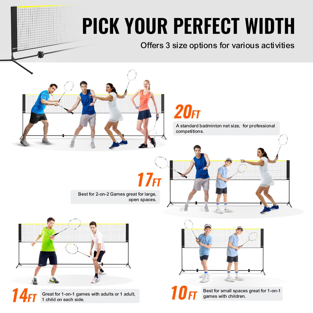 Badmintono tinklo rinkinys VEVOR DKS-11300, 3 m ilgio