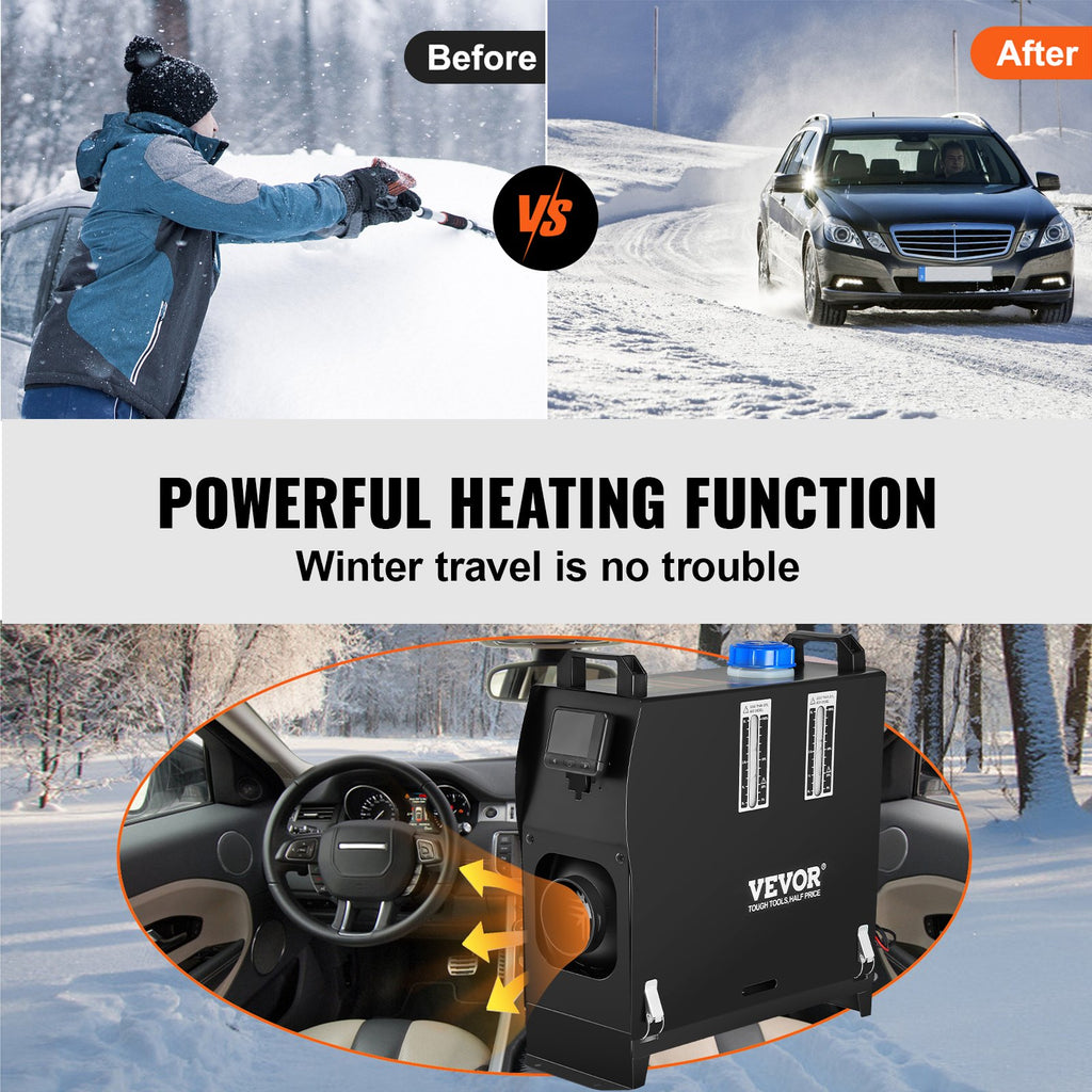 Autonominis dyzelinis šildytuvas VEVOR All-in-one, 8 kW