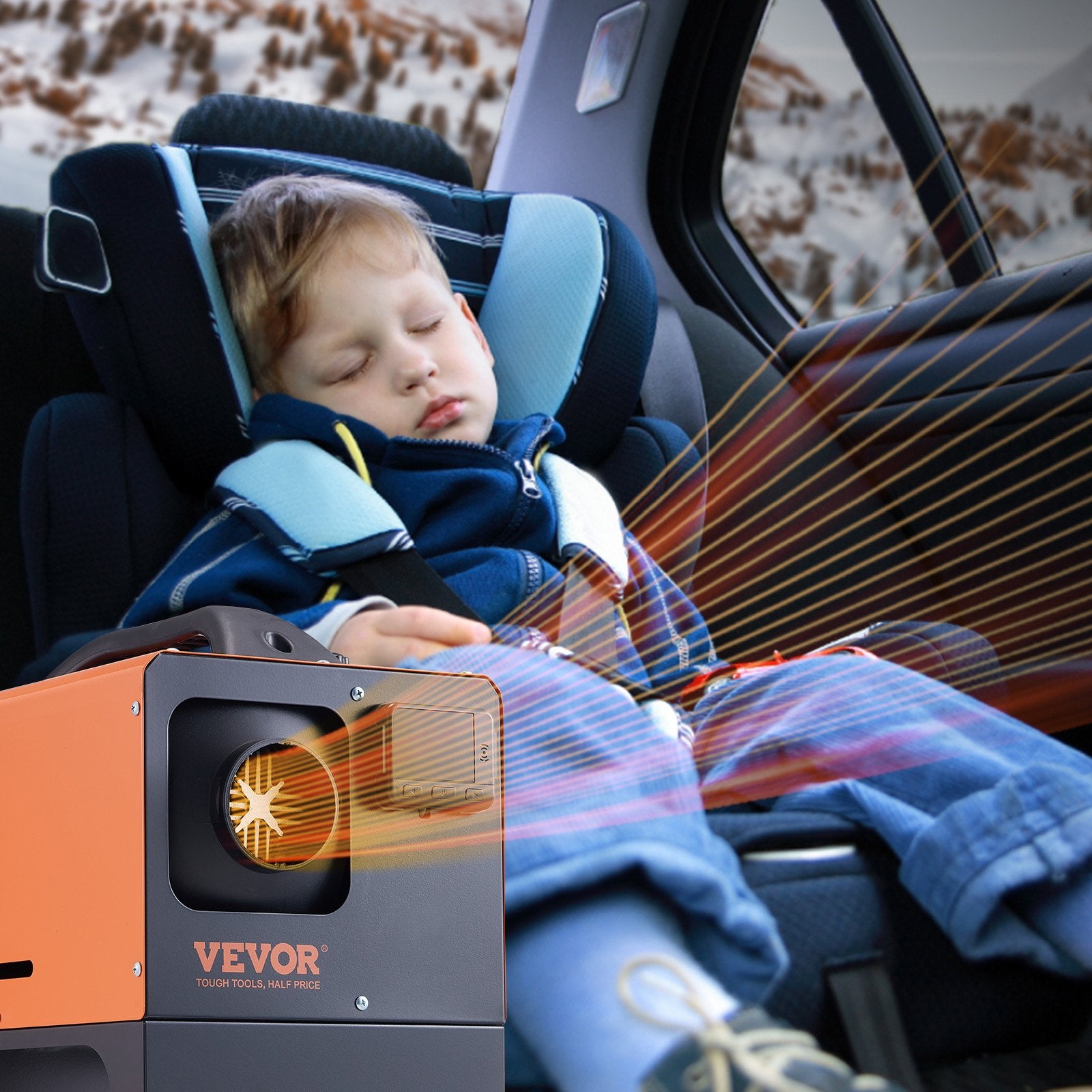 Autonominis dyzelinis šildytuvas VEVOR XMZ-D1, 5 kW