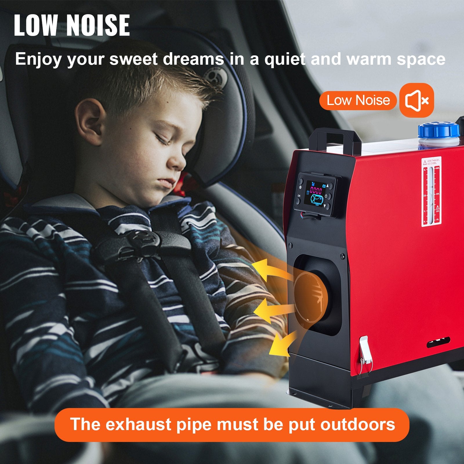 Dyzelinis oro šildytuvas VEVOR All-in-One, 5 kW