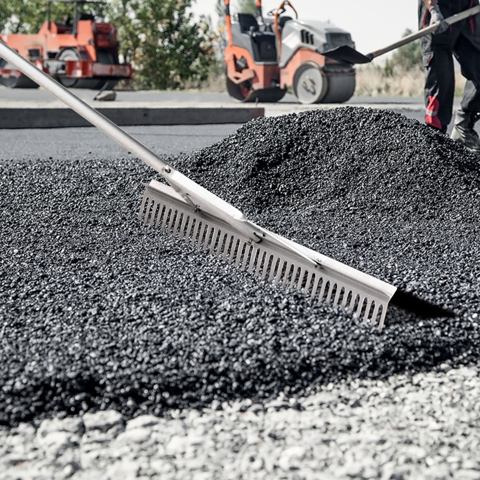 Grėblys aplinkos tvarkymui VEVOR CY-SF13, 915 mm galva