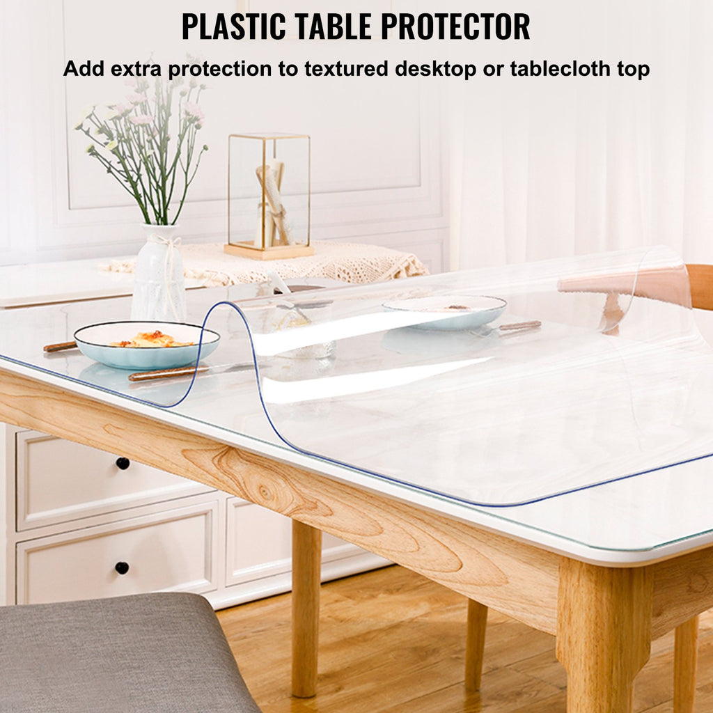 Skaidri stalo apsauga VEVOR 117x244 cm, 2 mm storio