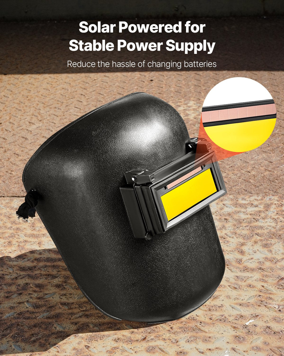 Automatiškai tamsėjantis suvirinimo filtras VEVOR TC108, 108 x 51 mm