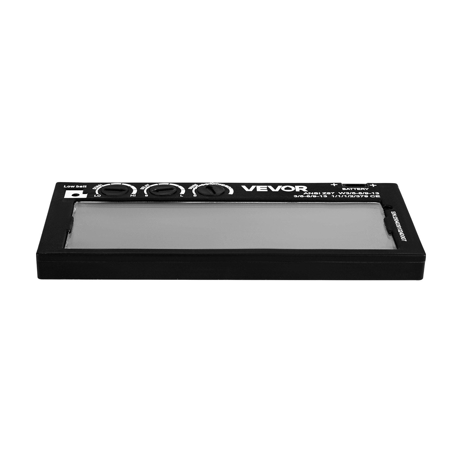 Automatiškai tamsėjantis suvirinimo filtras VEVOR TC108S, 108 x 51 mm