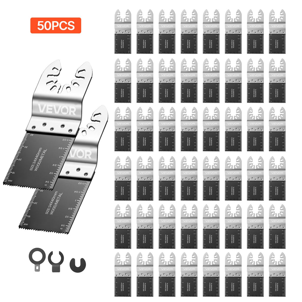 Multifunkcinio įrankio pjūkleliai VEVOR SS-50PCS, 50 vnt.
