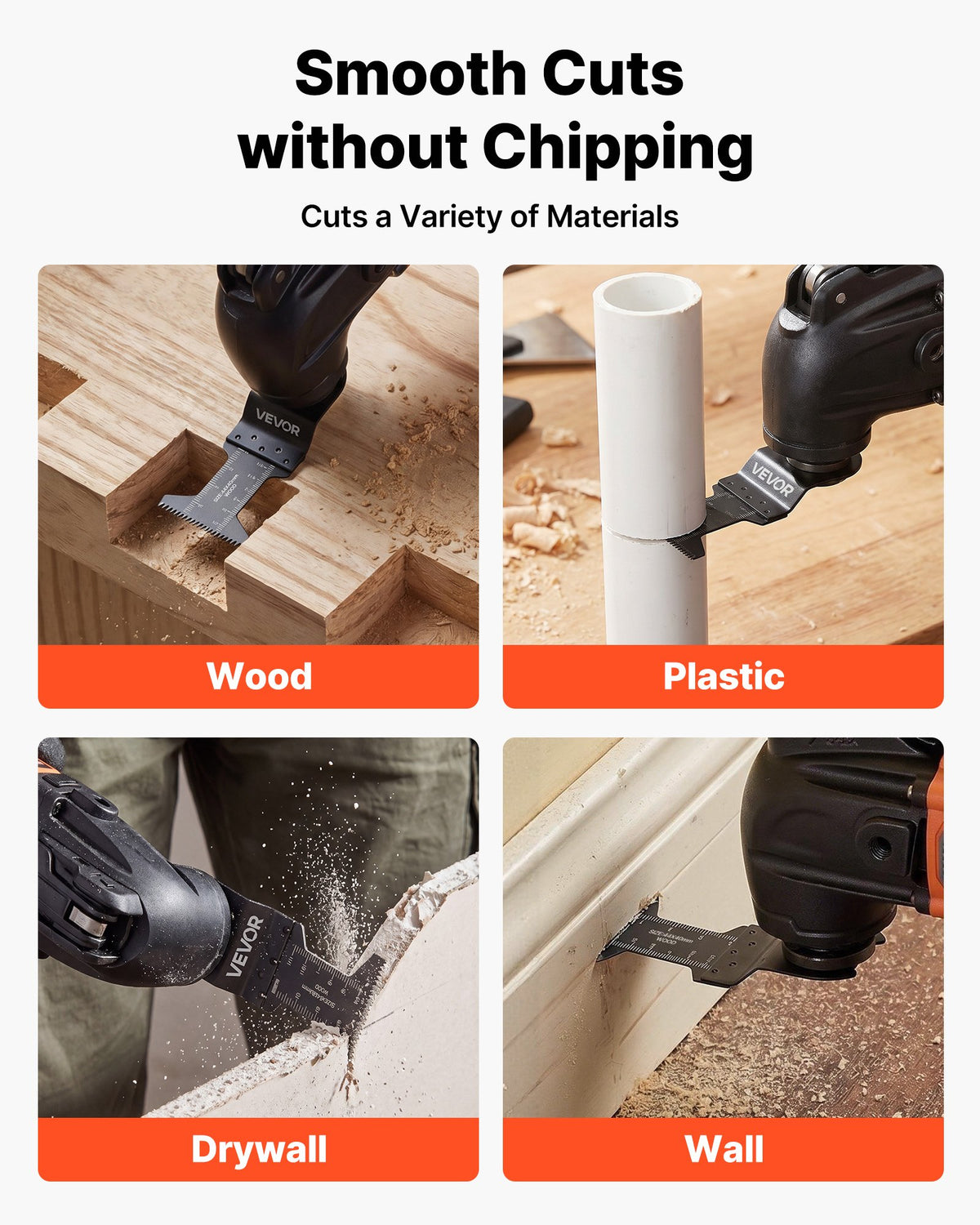 Osciliacinio įrankio pjūkleliai VEVOR SS-60PCS, 60 vnt. rinkinys