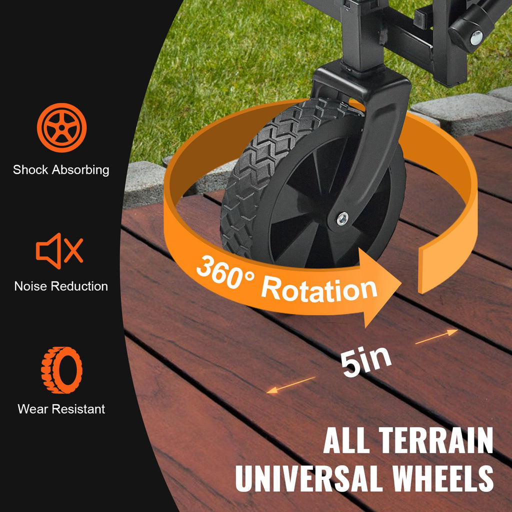 Sulankstomas universalus vežimėlis VEVOR W11, 99,8 kg keliamoji galia