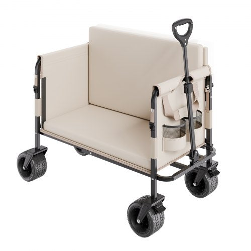 Sulankstomas vežimėlis-suoliukas VEVOR W27, 250 kg keliamoji galia