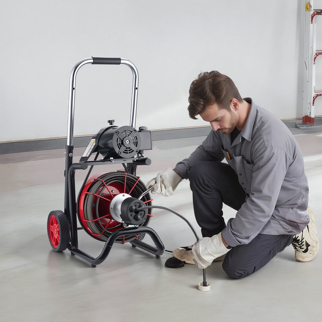 Vamzdžių valymo mašina VEVOR RC-9001Z, 30 m