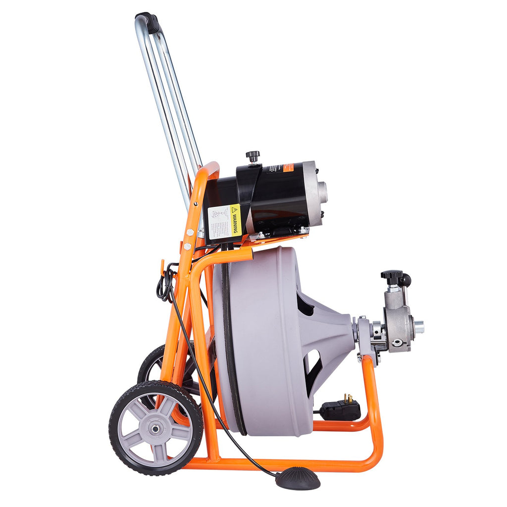 Vamzdžių valymo mašina VEVOR RC-9001J, 23 m x 12,7 mm trosas