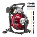 Vamzdžių valymo mašina VEVOR RC-9002L, 15 m x 8 mm trosas