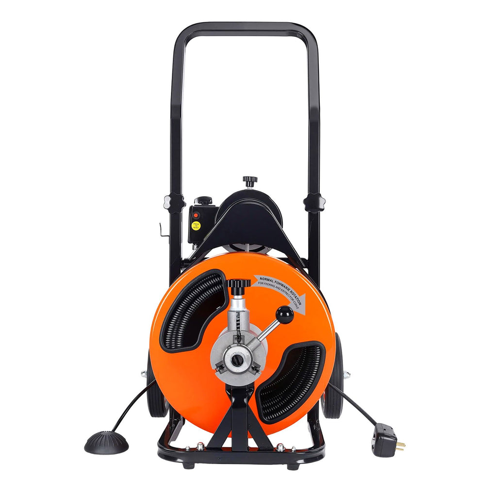 Vamzdžių valymo įrenginys VEVOR 50 FT x 1/2 In, automatinis padavimas