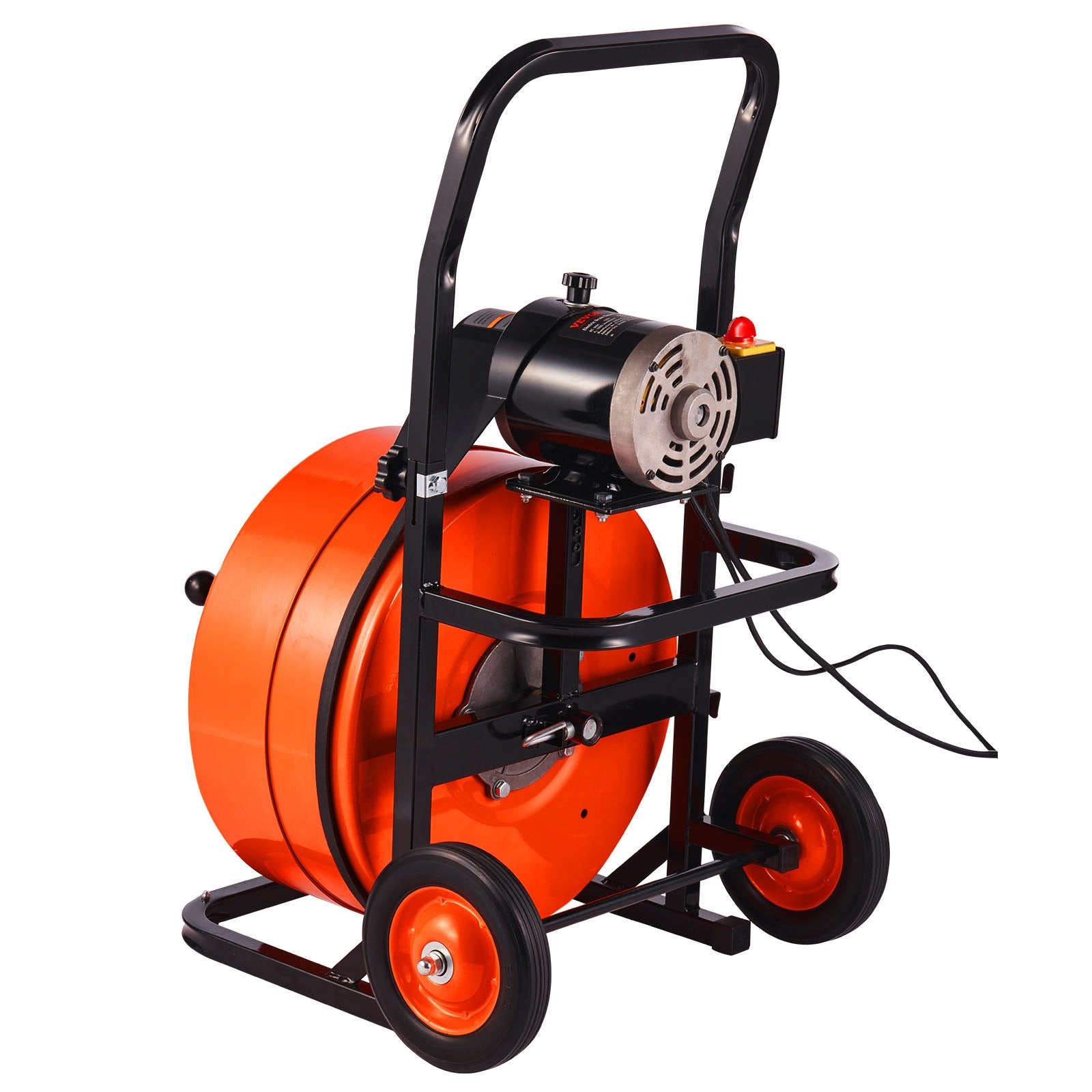 Elektrinė vamzdžių valymo mašina VEVOR 30.5m x 19mm, automatinis padavimas