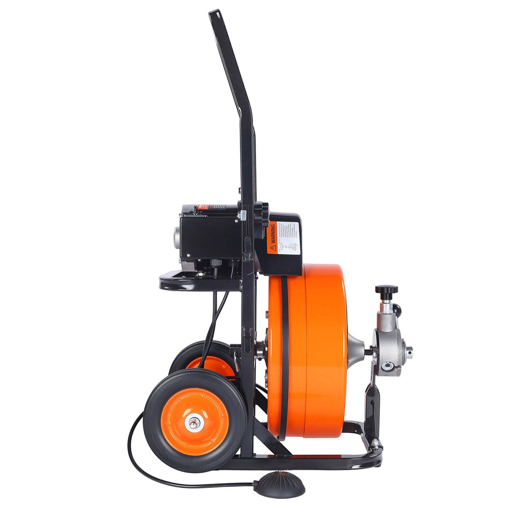 Elektrinis vamzdžių valymo įrenginys VEVOR 30,5 m x 9,5 mm, automatinis padavimas